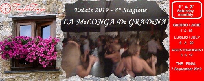 La milonga di Gradina estate 2019 con TimeforTango